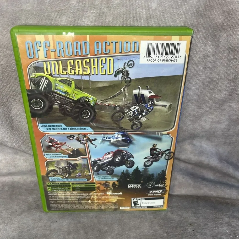 MX Unleashed (Microsoft Xbox, 2004) video game Tested Rough Disc Complete